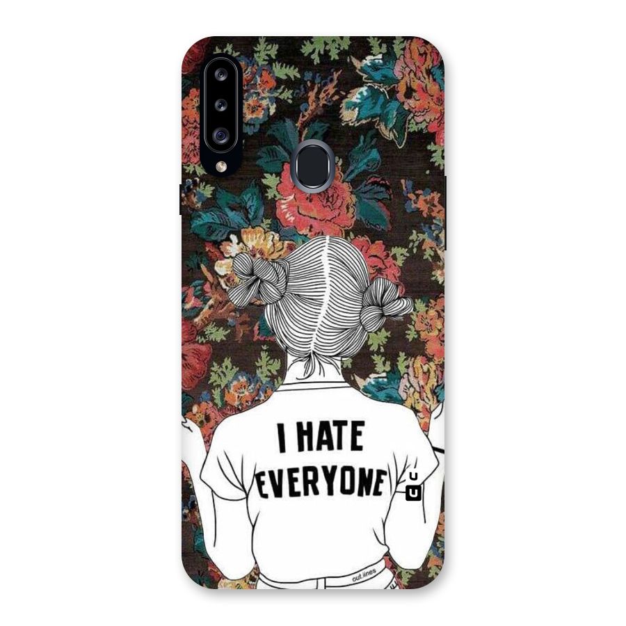 Hate Everyone Back Case for Samsung Galaxy A20s