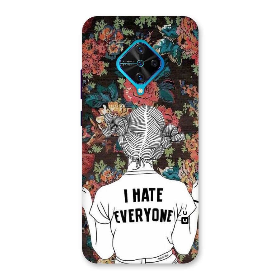 Hate Everyone Back Case for Vivo S1 Pro