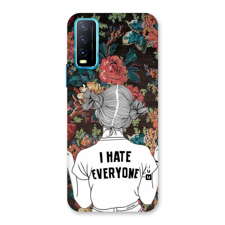 Hate Everyone Back Case for Vivo Y20