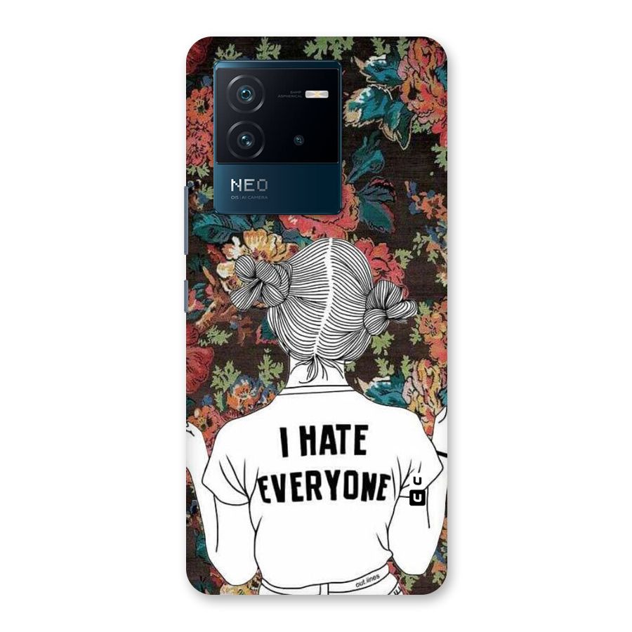 Hate Everyone Back Case for Vivo iQOO Neo 6 5G
