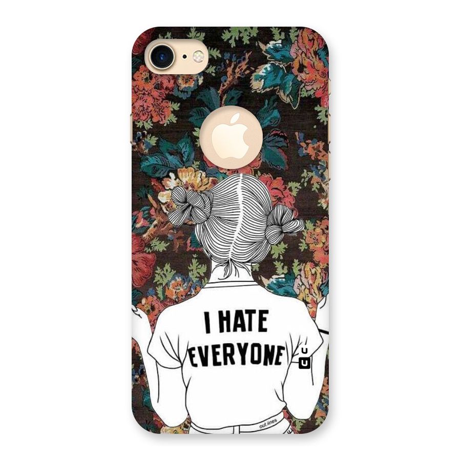 Hate Everyone Back Case for iPhone 7 Logo Cut