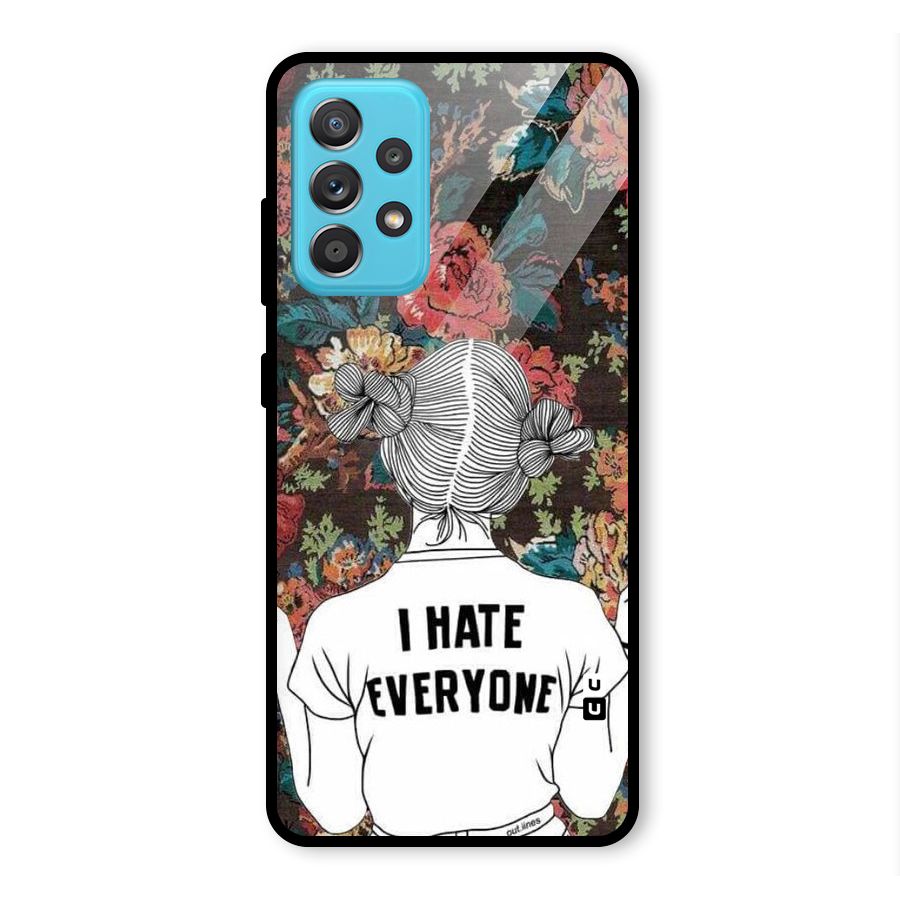 Hate Everyone Glass Back Case for Galaxy A52s 5G