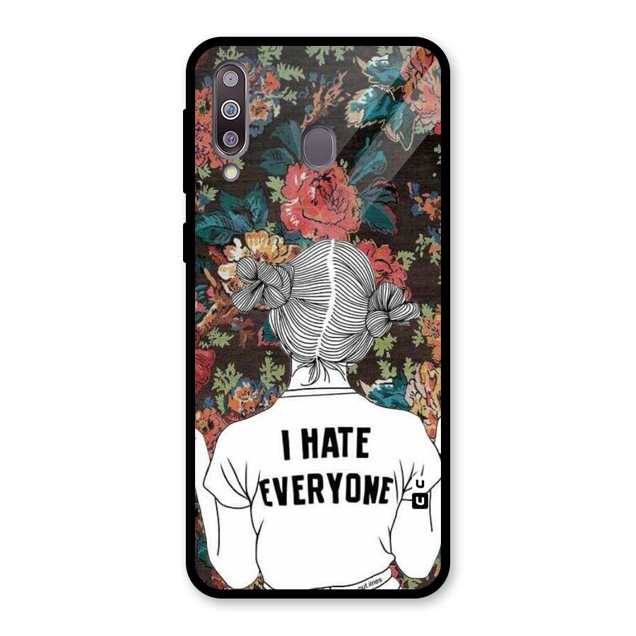 Hate Everyone Glass Back Case for Galaxy M30