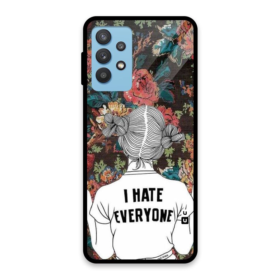 Hate Everyone Glass Back Case for Galaxy M32 5G