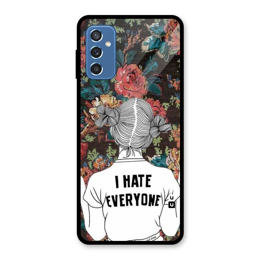 Hate Everyone Glass Back Case for Galaxy M52 5G