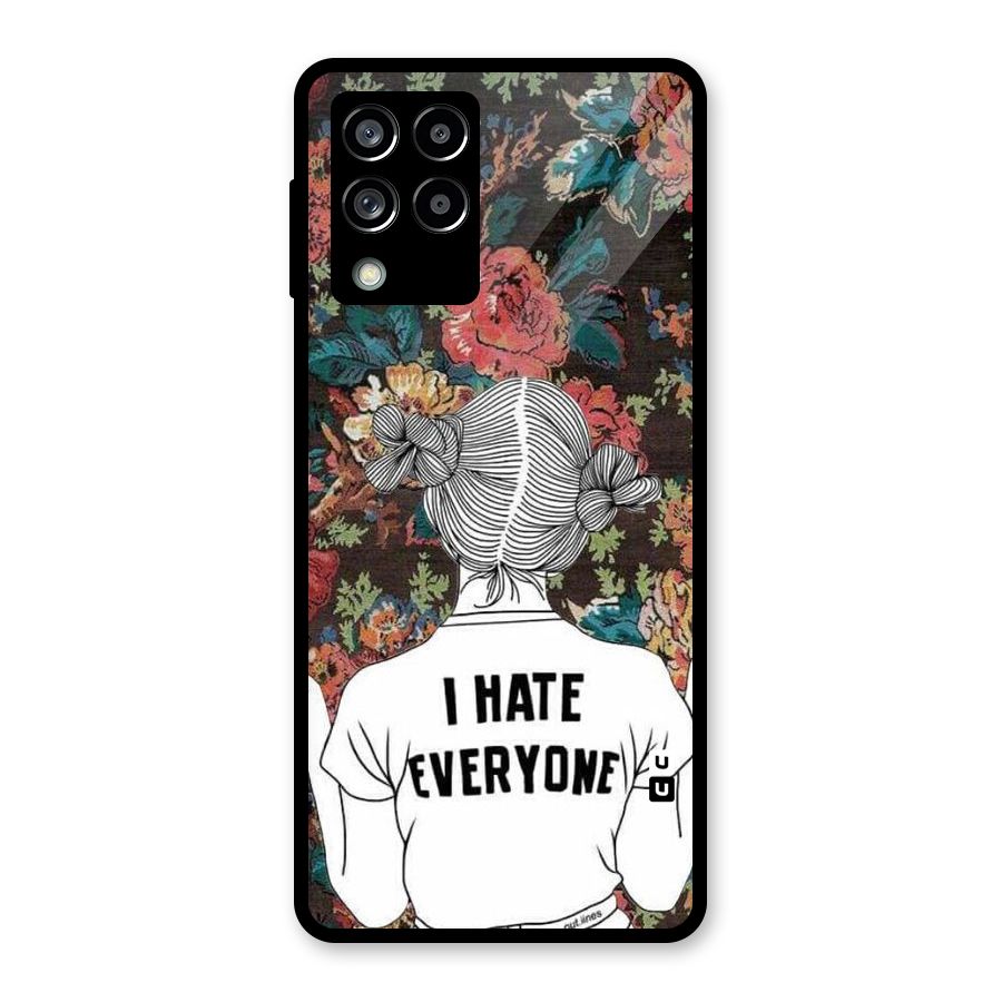 Hate Everyone Glass Back Case for Galaxy M53 5G