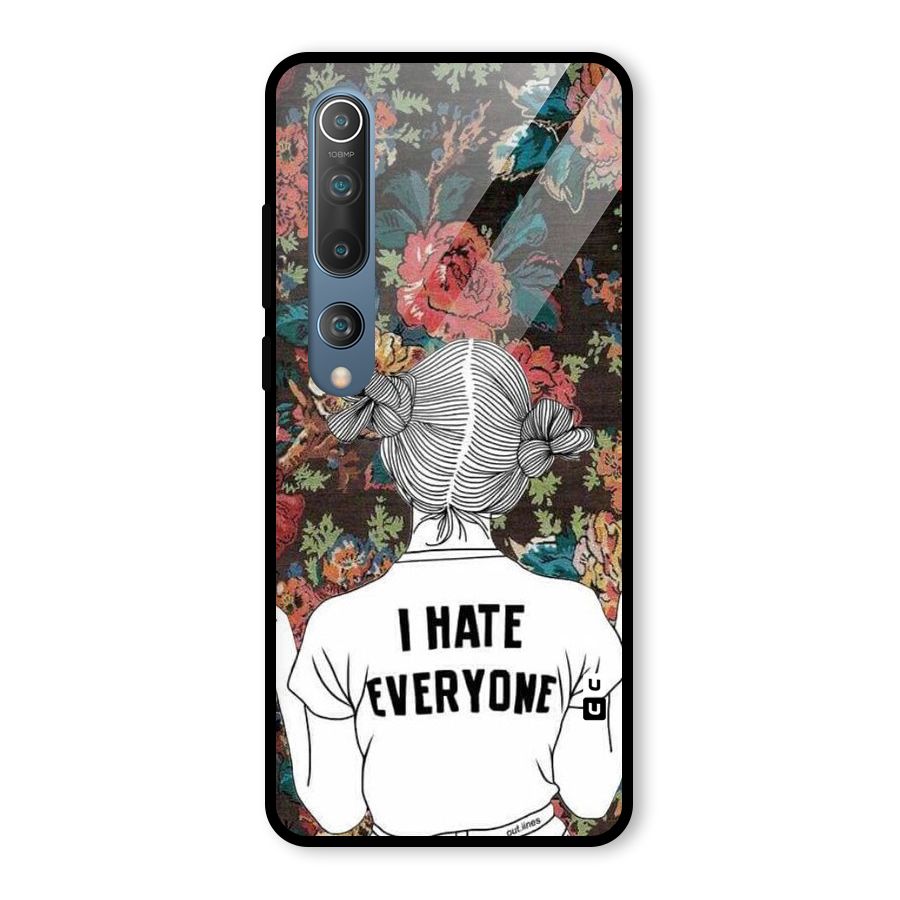 Hate Everyone Glass Back Case for Mi 10