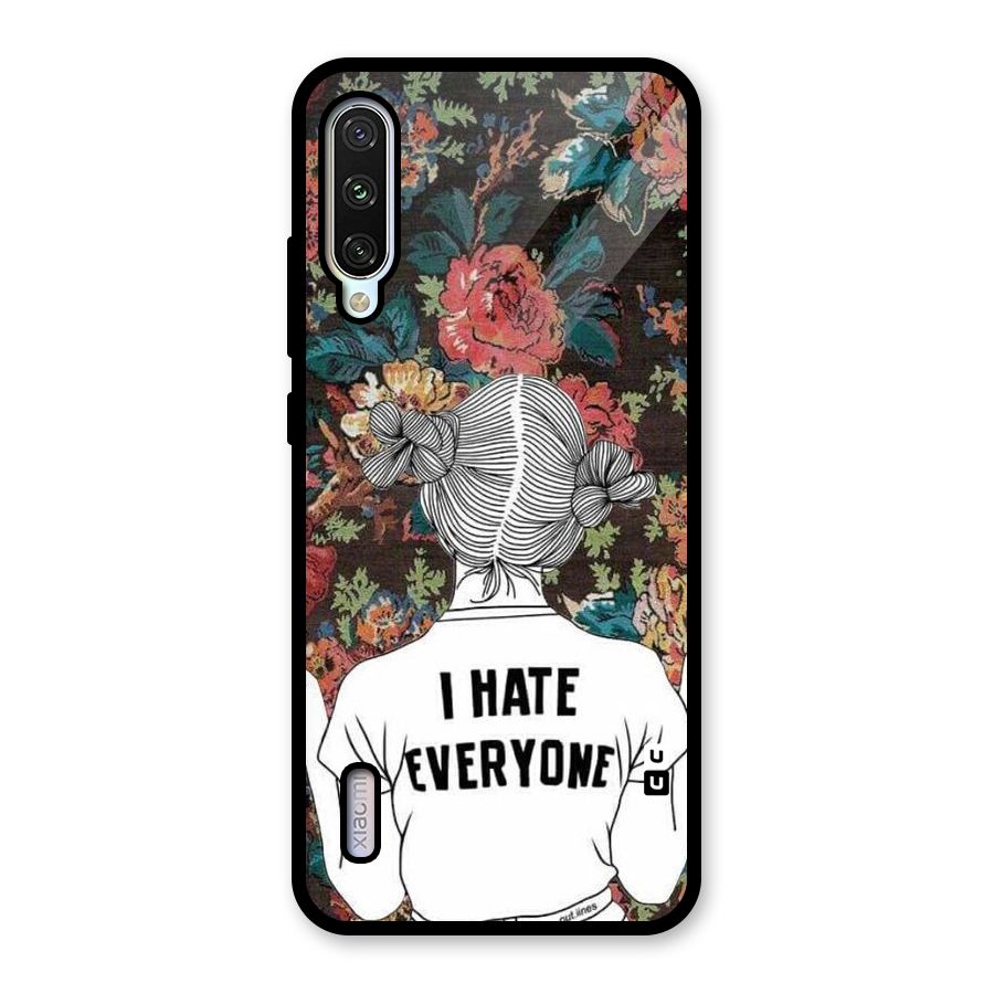 Hate Everyone Glass Back Case for Mi A3