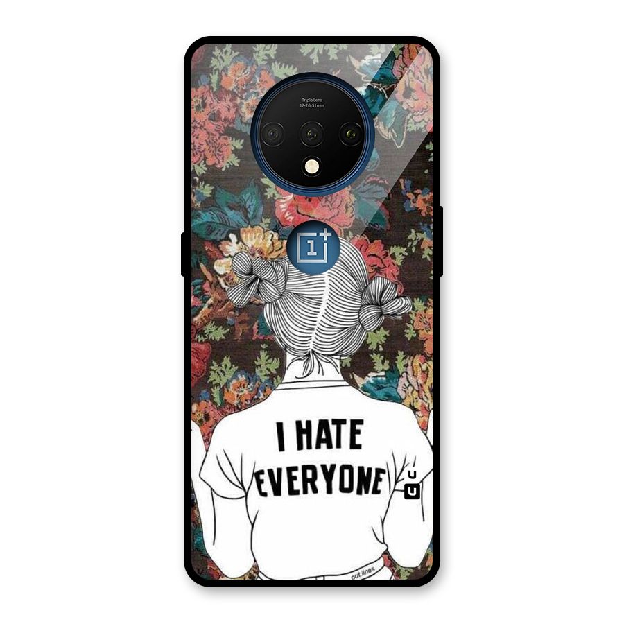 Hate Everyone Glass Back Case for OnePlus 7T