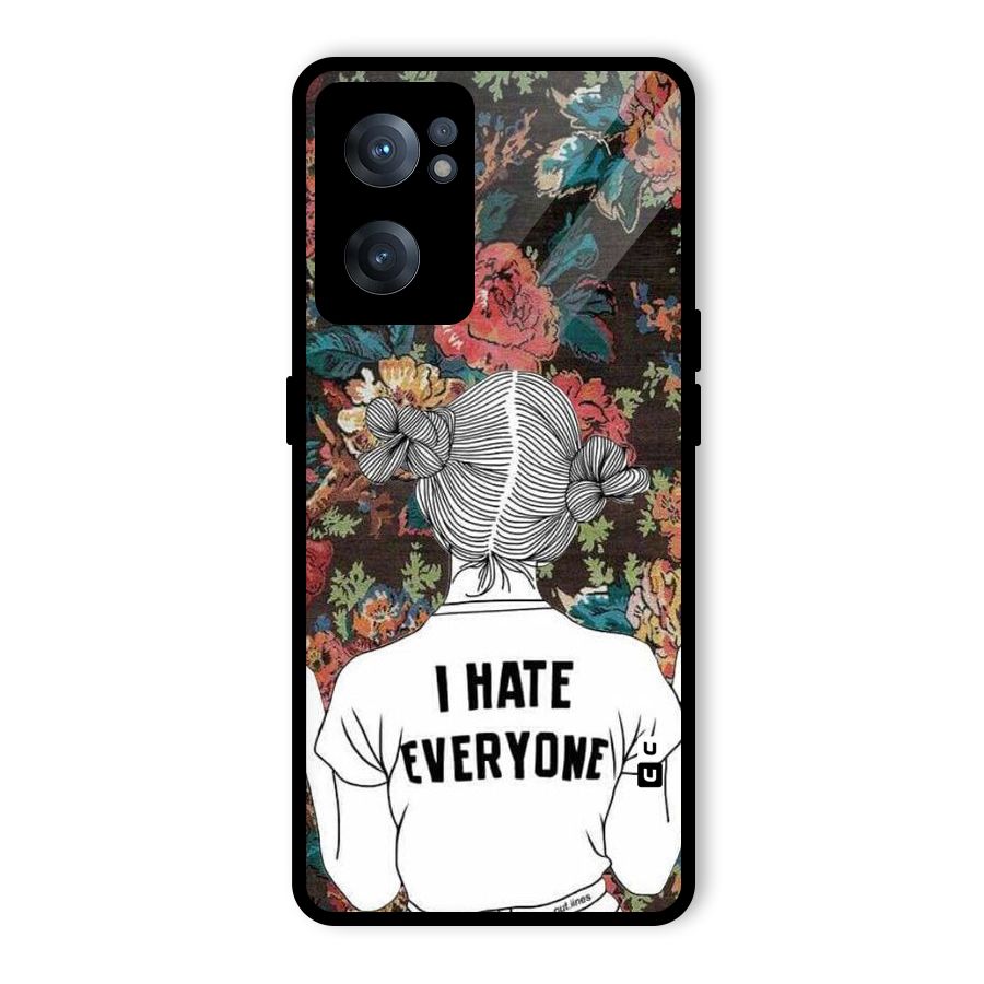 Hate Everyone Glass Back Case for OnePlus Nord CE 2 5G