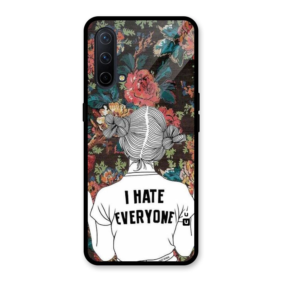 Hate Everyone Glass Back Case for OnePlus Nord CE 5G