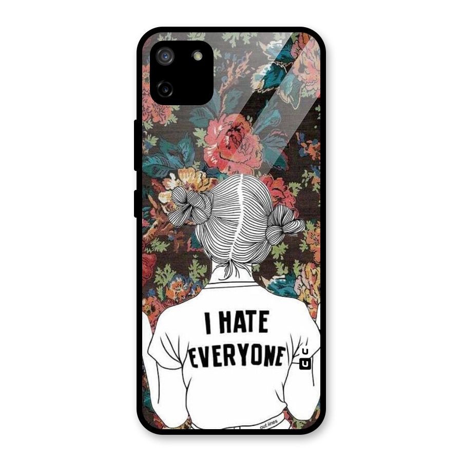 Hate Everyone Glass Back Case for Realme C11