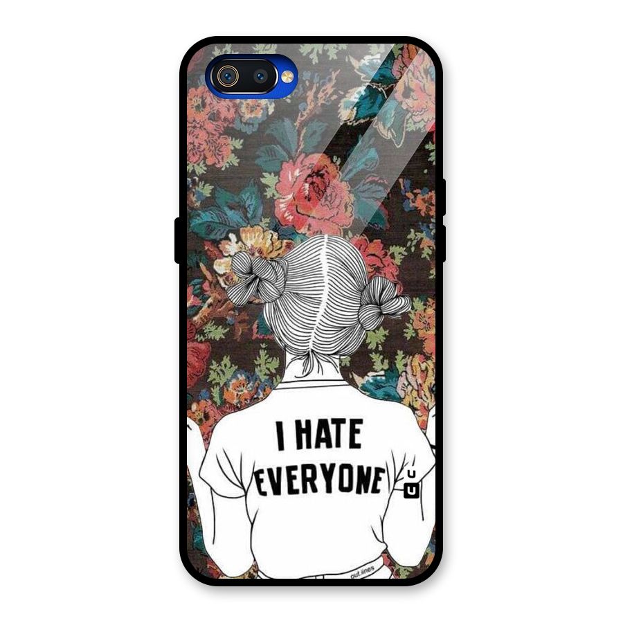 Hate Everyone Glass Back Case for Realme C2