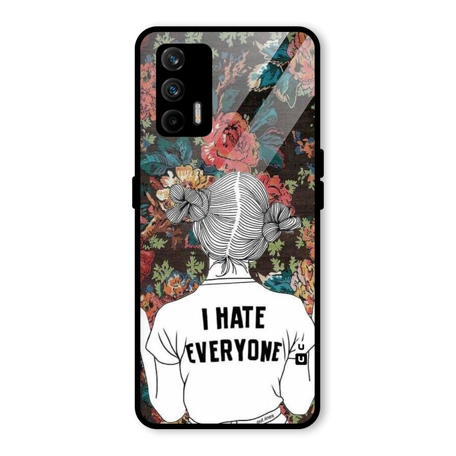 Hate Everyone Glass Back Case for Realme GT 5G