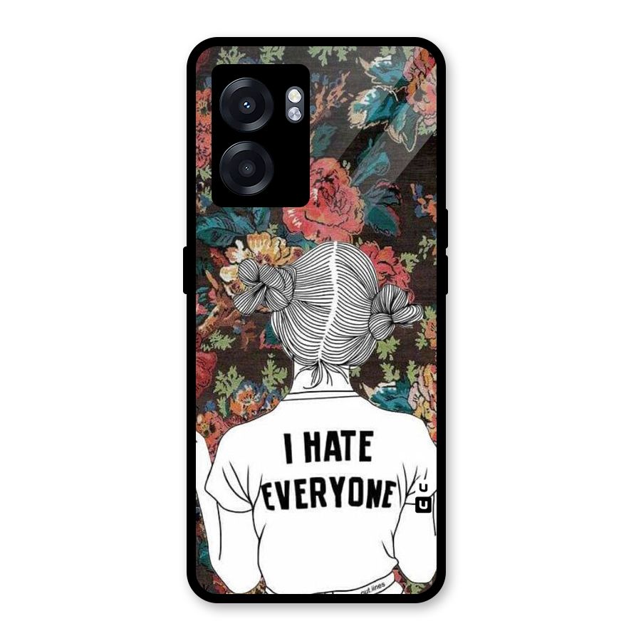 Hate Everyone Glass Back Case for Realme Narzo 50 5G