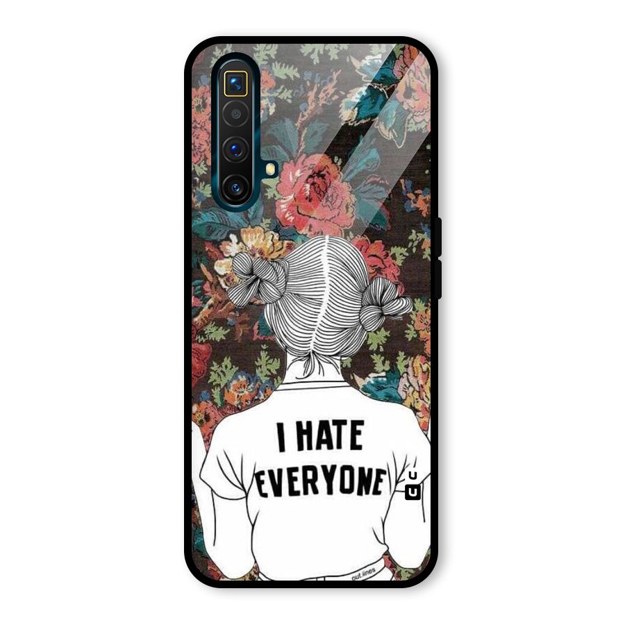 Hate Everyone Glass Back Case for Realme X3