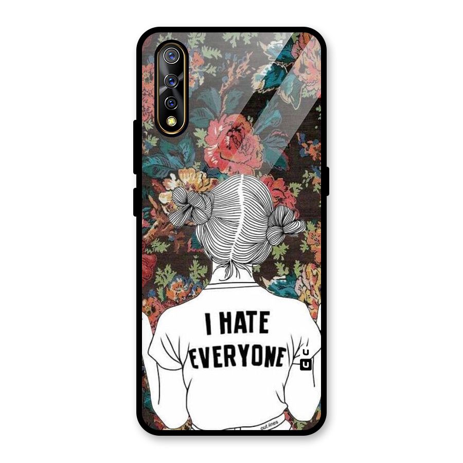 Hate Everyone Glass Back Case for Vivo S1