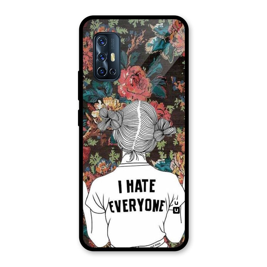 Hate Everyone Glass Back Case for Vivo V17