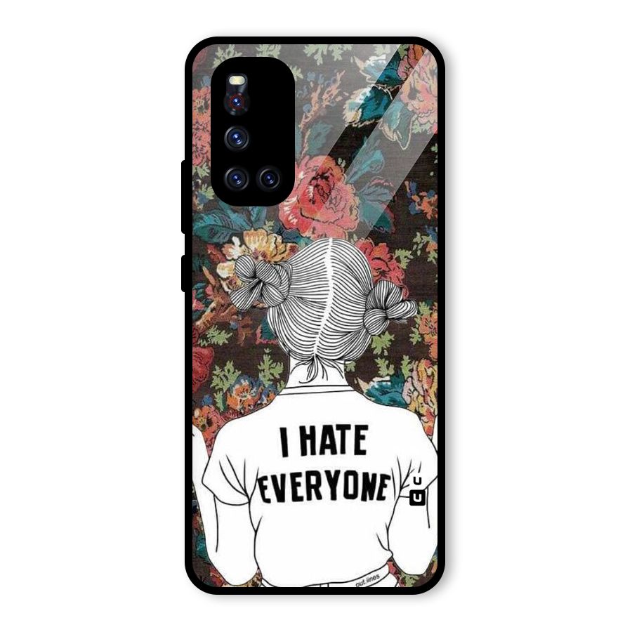 Hate Everyone Glass Back Case for Vivo V19