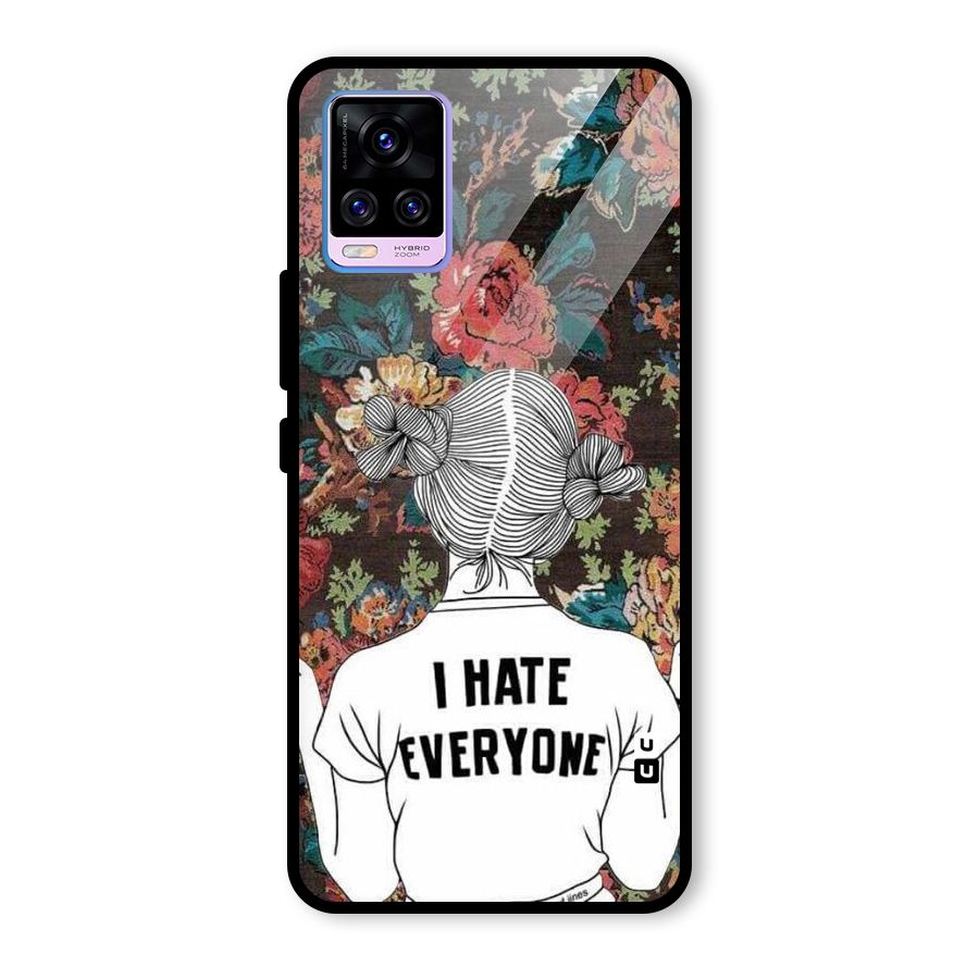 Hate Everyone Glass Back Case for Vivo V20 Pro