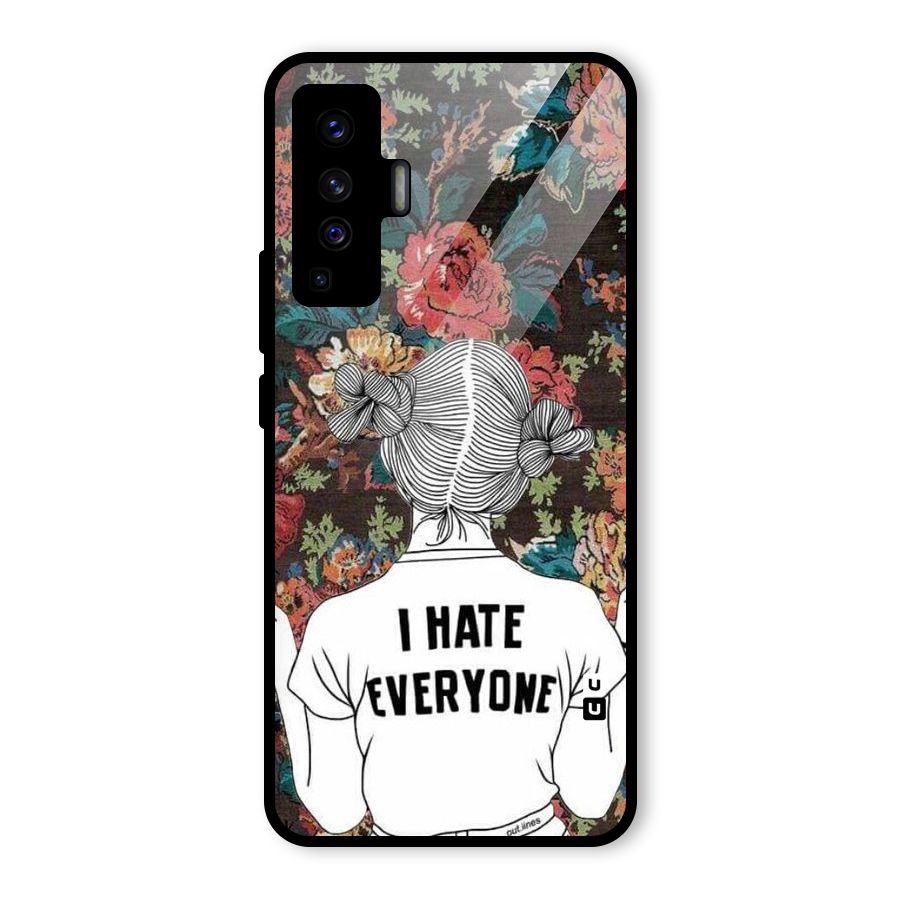 Hate Everyone Glass Back Case for Vivo X50
