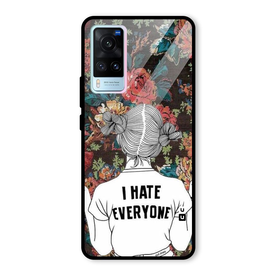 Hate Everyone Glass Back Case for Vivo X60
