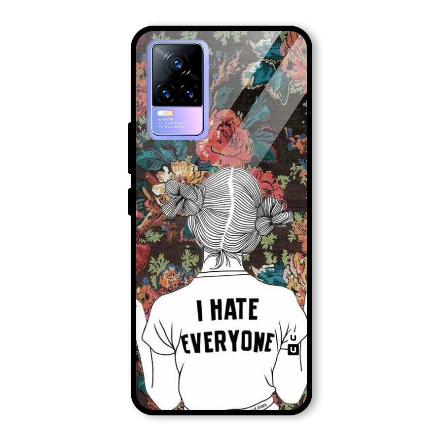 Hate Everyone Glass Back Case for Vivo Y73