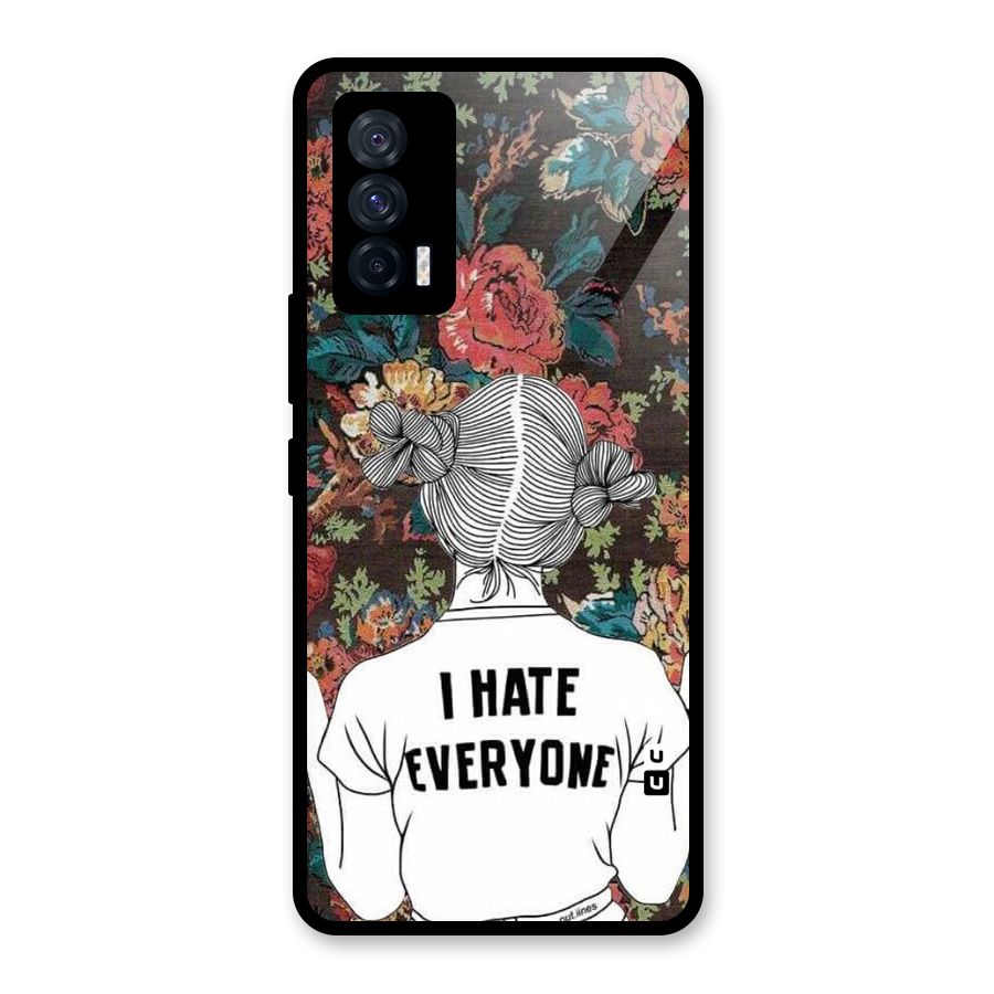 Hate Everyone Glass Back Case for Vivo iQOO 7 5G