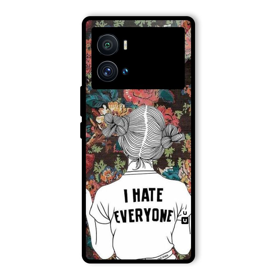 Hate Everyone Glass Back Case for Vivo iQOO 9 Pro