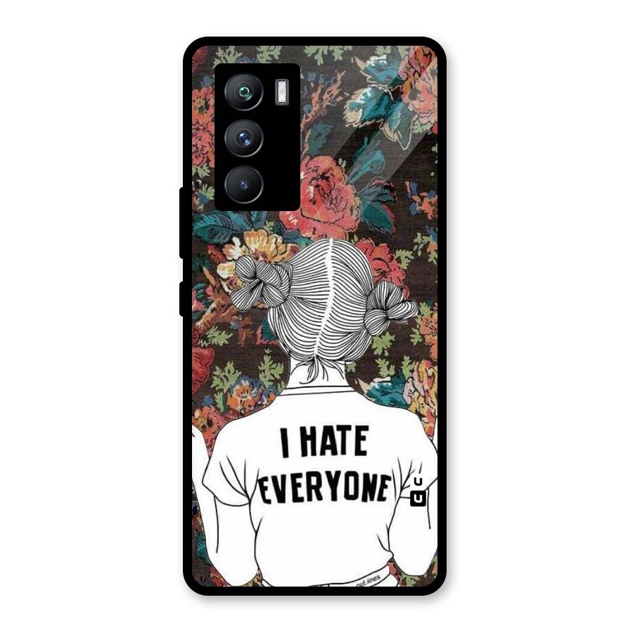 Hate Everyone Glass Back Case for Vivo iQOO 9 SE