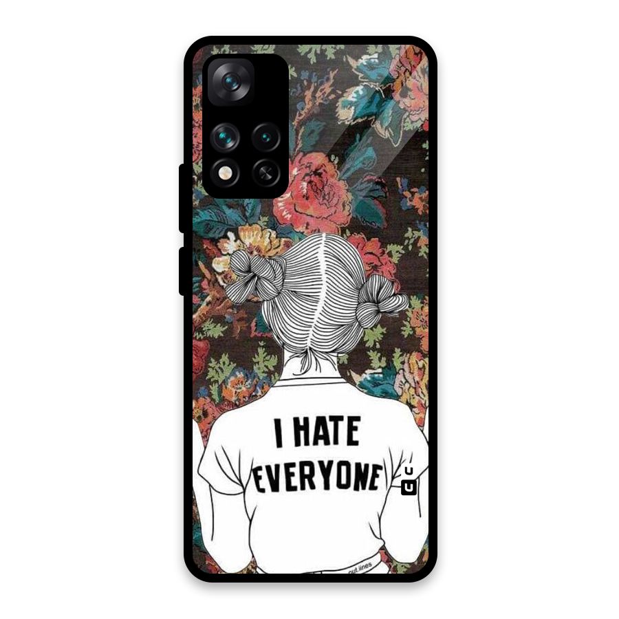 Hate Everyone Glass Back Case for Xiaomi 11i 5G
