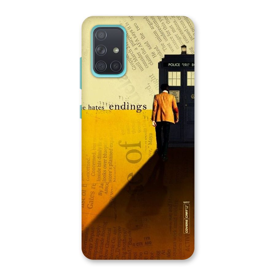Hates Endings Back Case for Galaxy A71