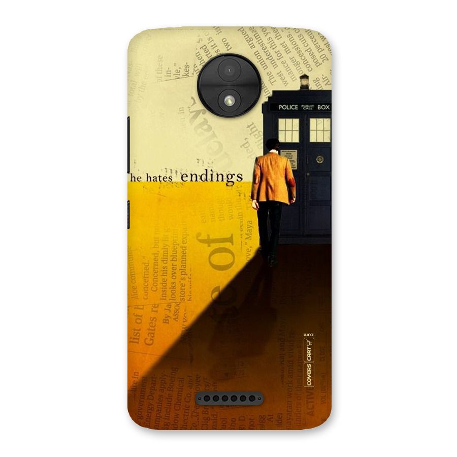 Hates Endings Back Case for Moto C