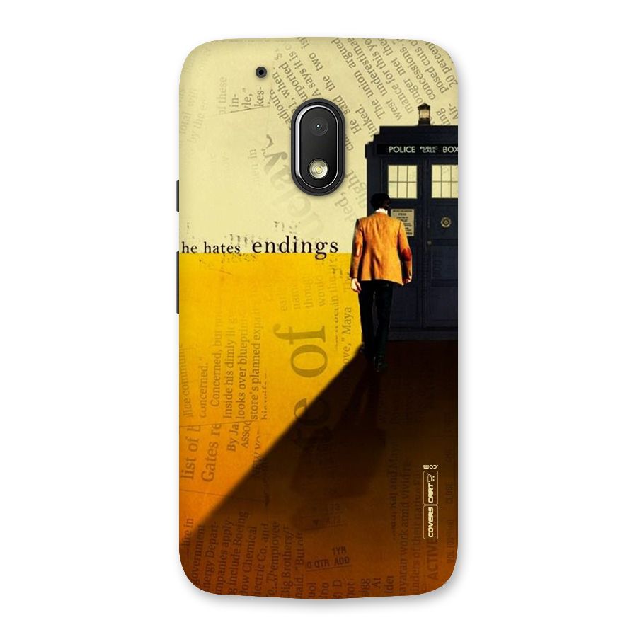 Hates Endings Back Case for Moto G4 Play