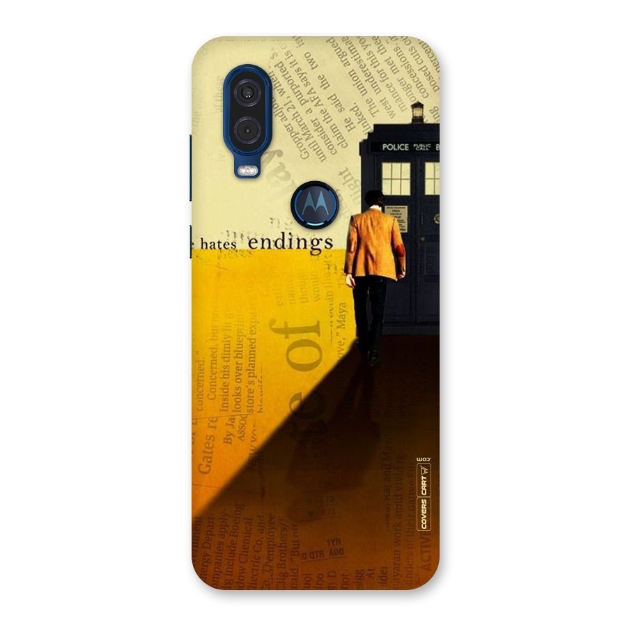 Hates Endings Back Case for Motorola One Vision
