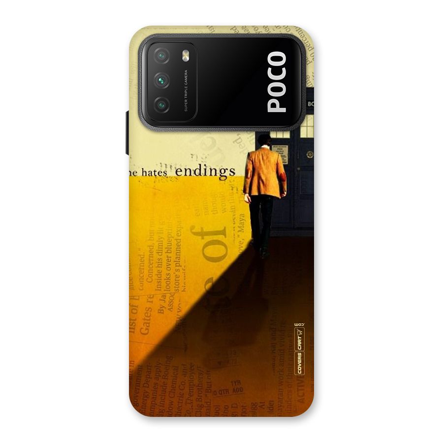 Hates Endings Back Case for Poco M3