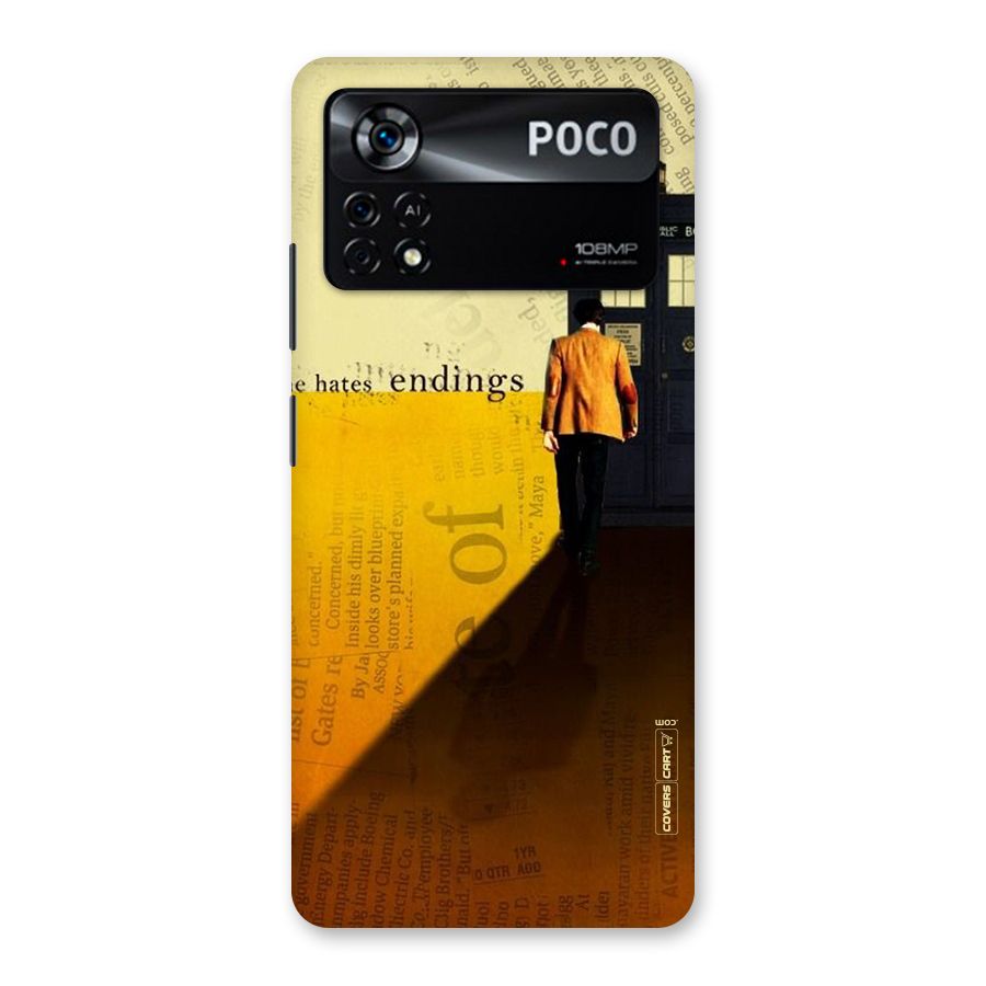 Hates Endings Back Case for Poco X4 Pro 5G