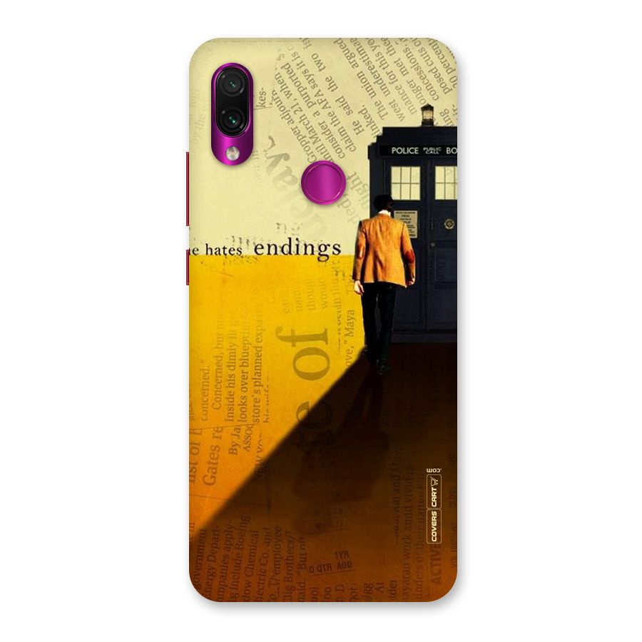 Hates Endings Back Case for Redmi Note 7 Pro
