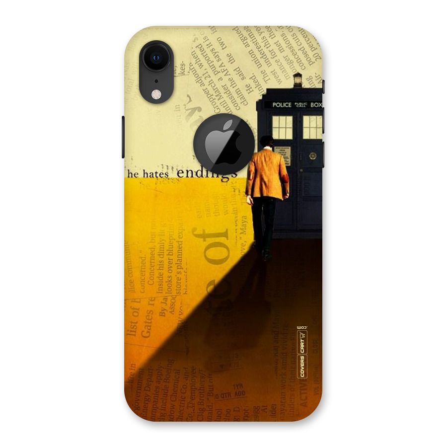 Hates Endings Back Case for iPhone XR Logo Cut