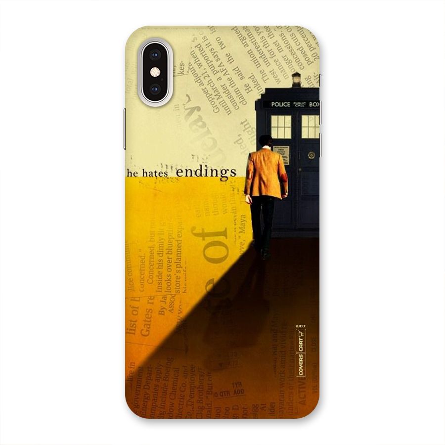 Hates Endings Back Case for iPhone XS Max