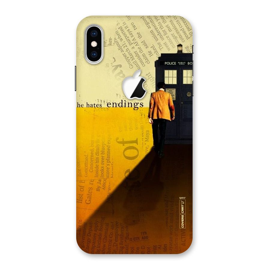 Hates Endings Back Case for iPhone XS Max Apple Cut