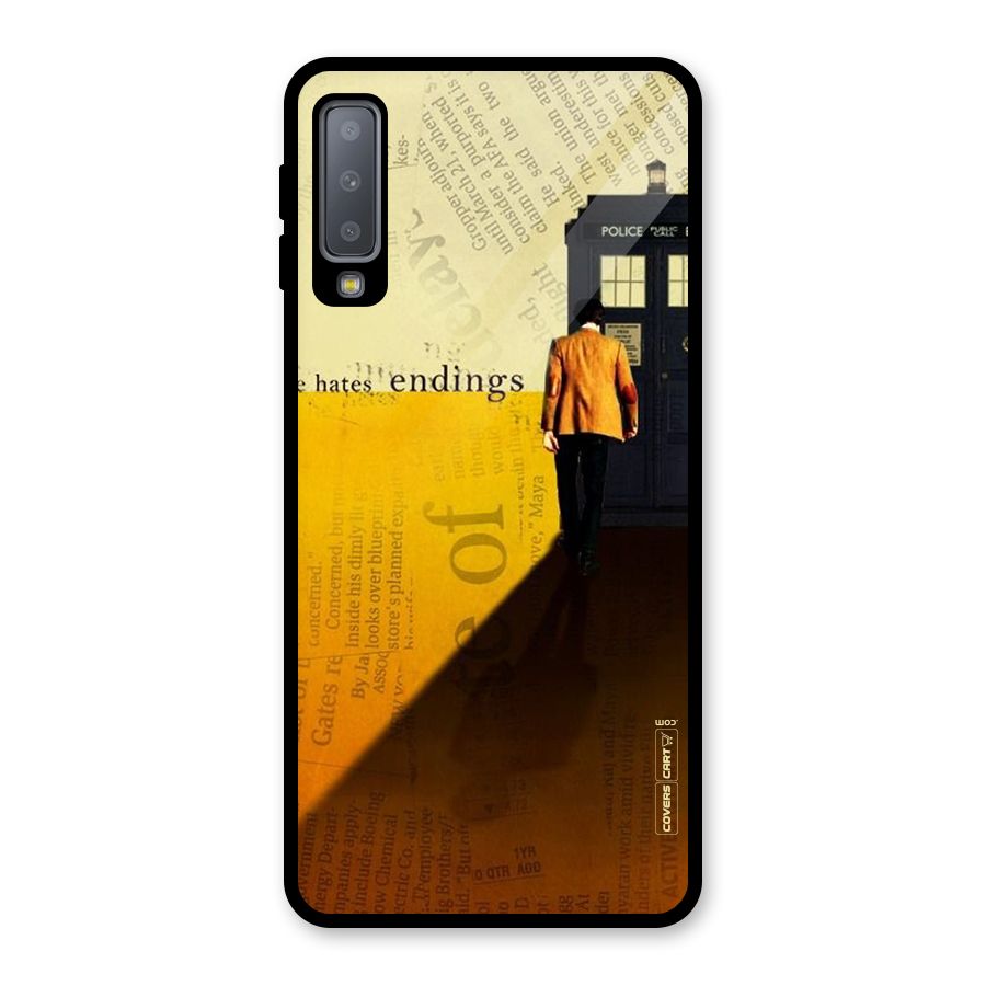Hates Endings Glass Back Case for Galaxy A7 (2018)