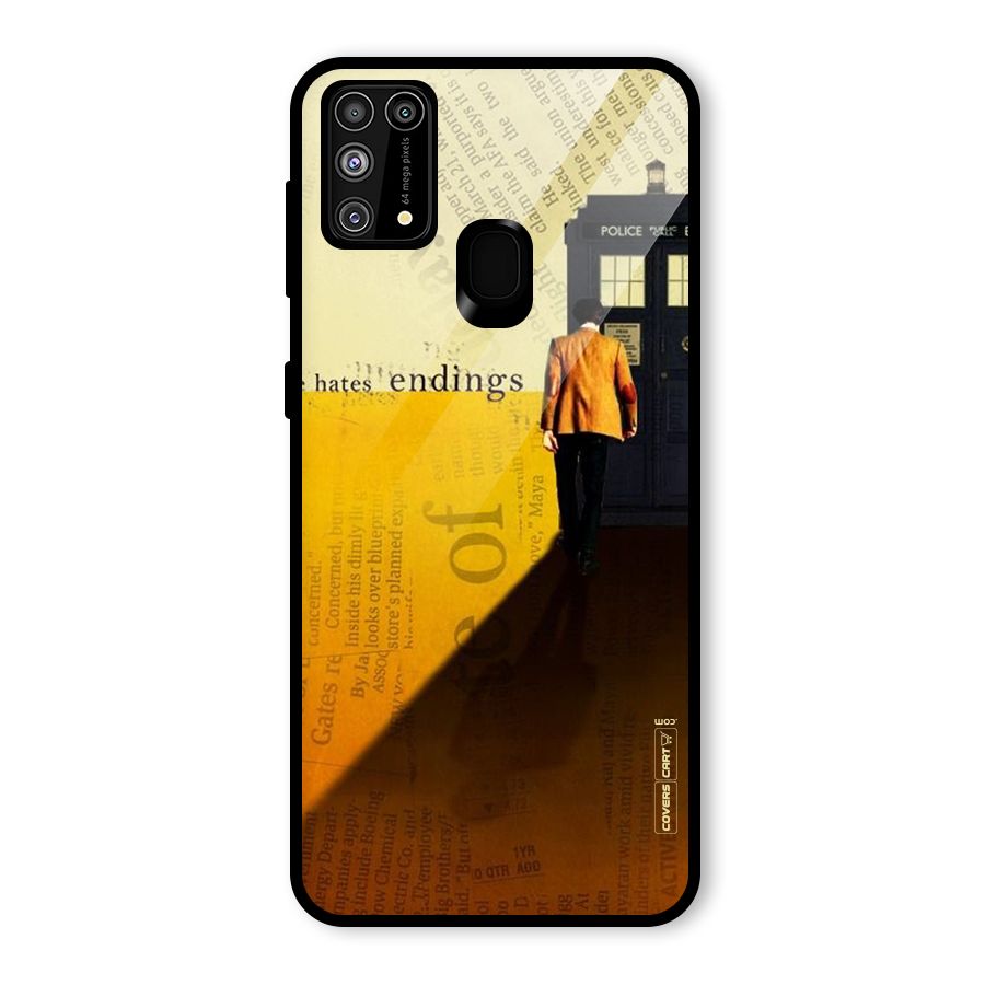 Hates Endings Glass Back Case for Galaxy F41