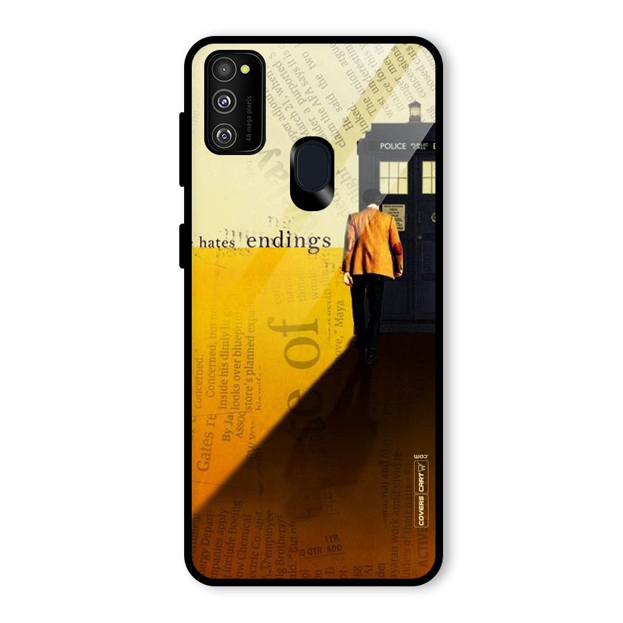 Hates Endings Glass Back Case for Galaxy M30s