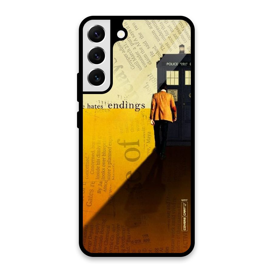 Hates Endings Glass Back Case for Galaxy S22 Plus 5G