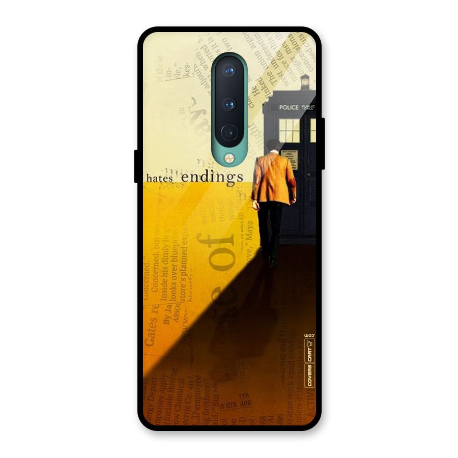 Hates Endings Glass Back Case for OnePlus 8