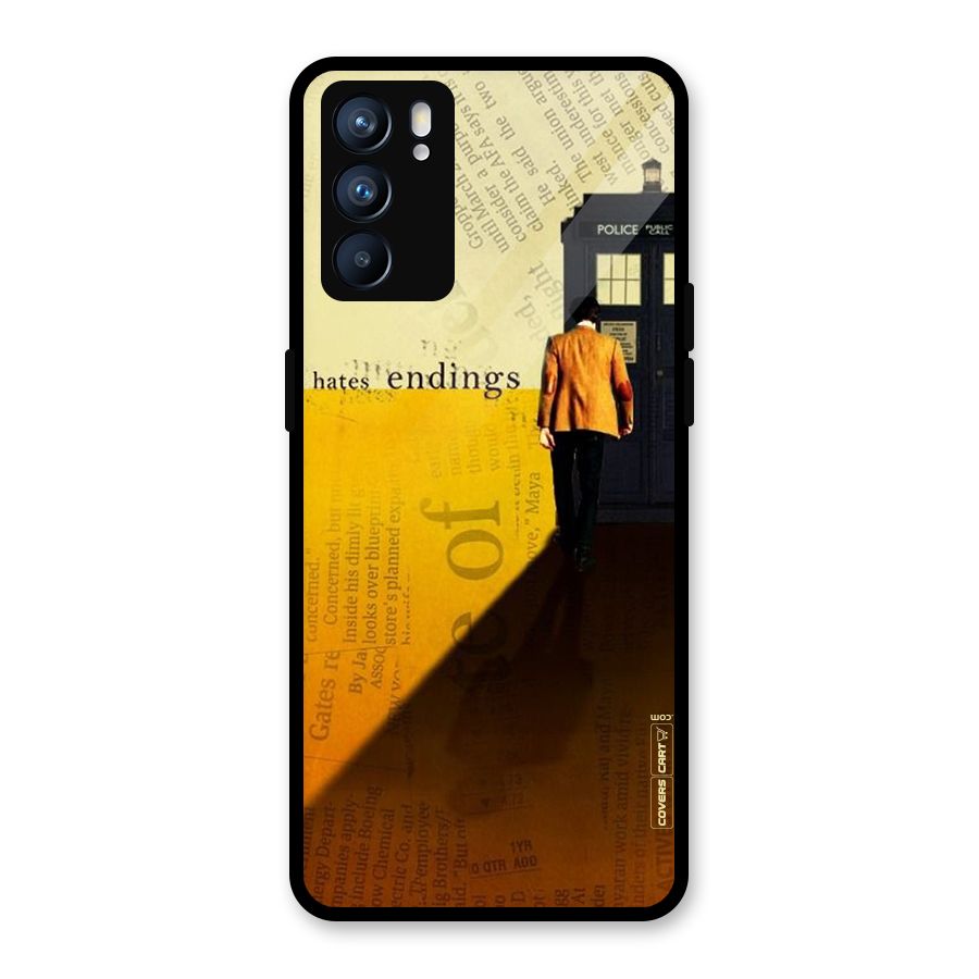 Hates Endings Glass Back Case for Oppo Reno6 5G