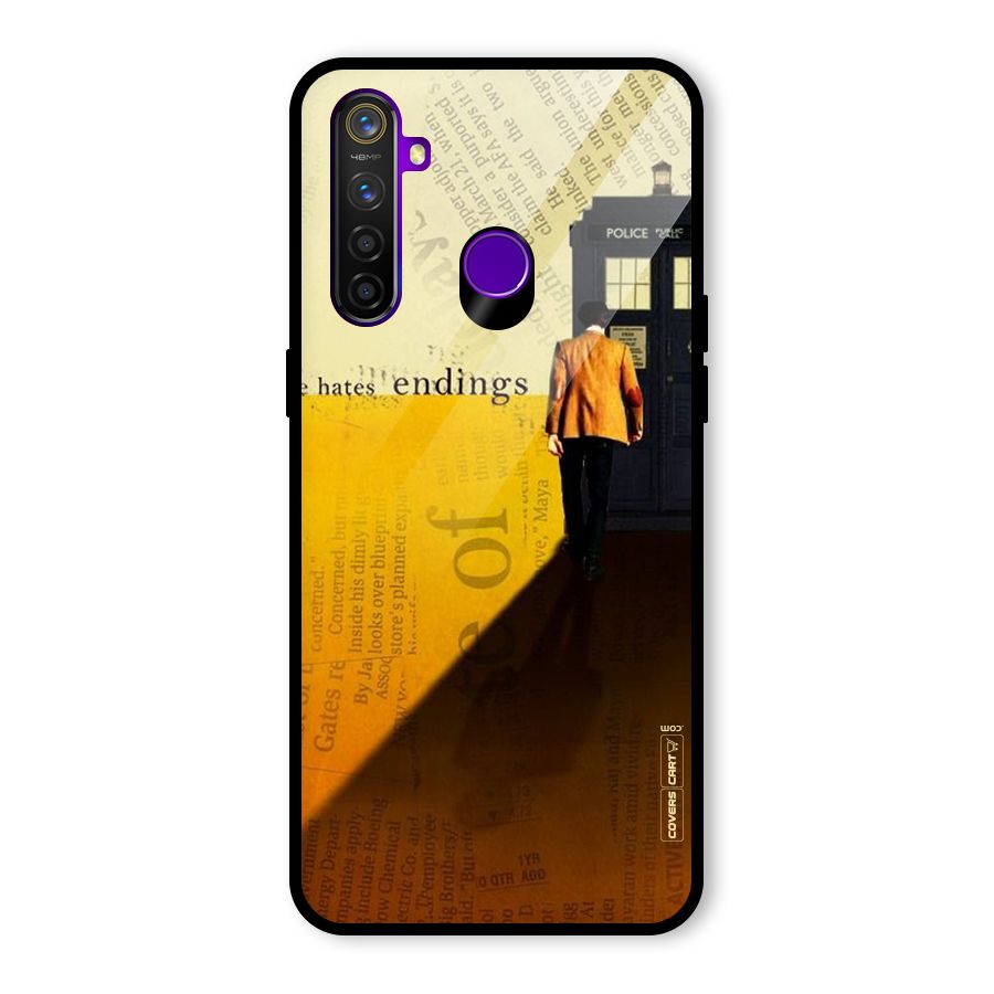 Hates Endings Glass Back Case for Realme 5 Pro