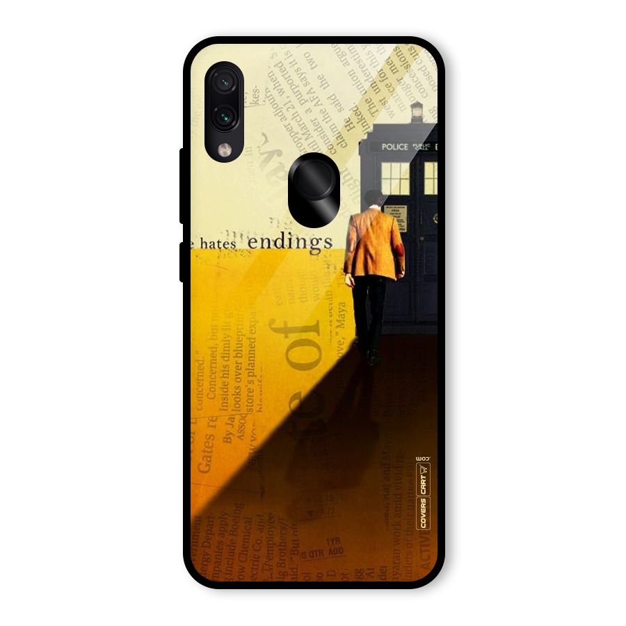 Hates Endings Glass Back Case for Redmi Note 7 Pro