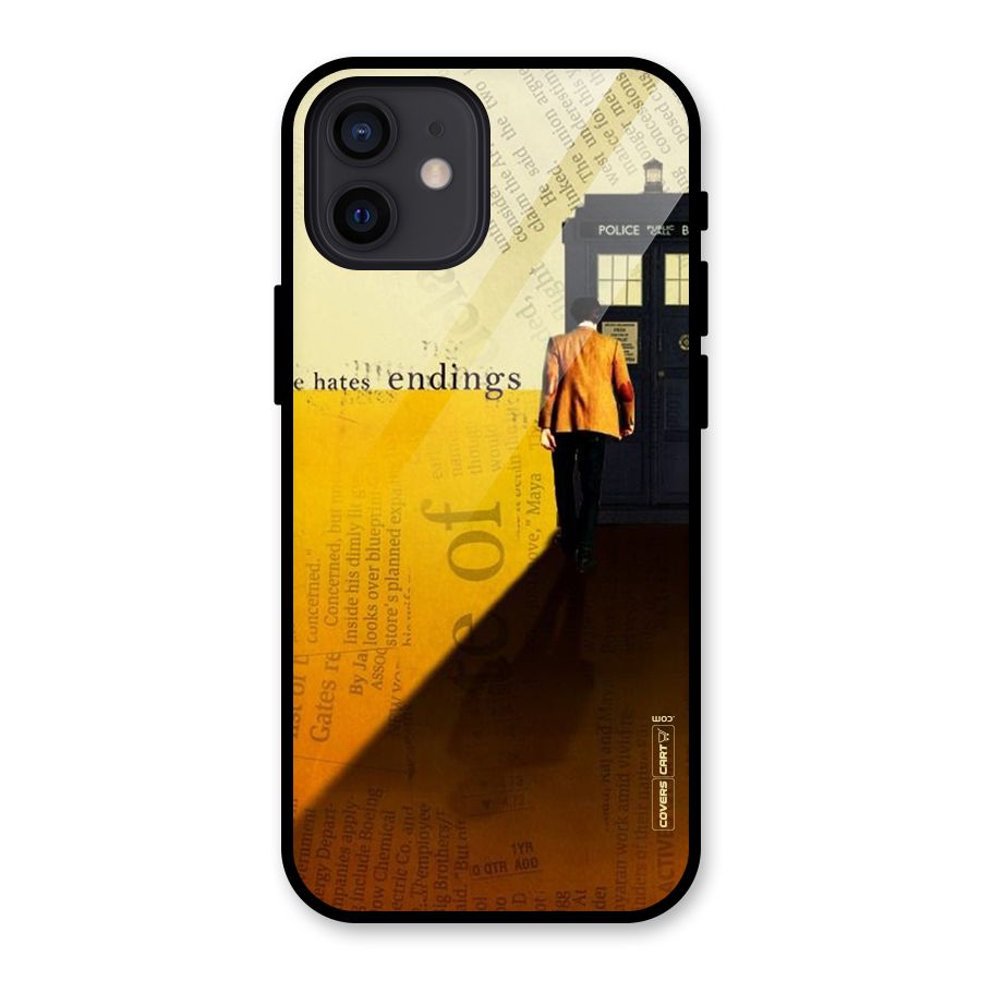 Hates Endings Glass Back Case for iPhone 12